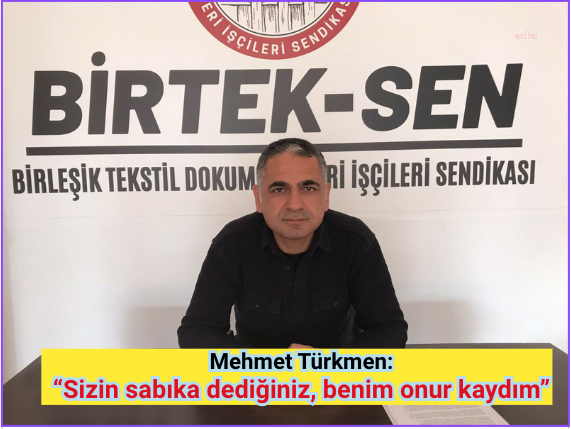 Mehmet Türkmen: “Bu düzen sürsün diye tutukluyum! Onların sabıka dediği, onur kaydımdır!”